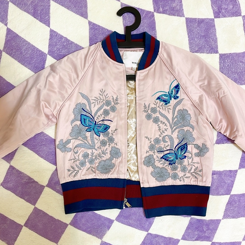 Aritzia Wilfred Free embroider padded coat